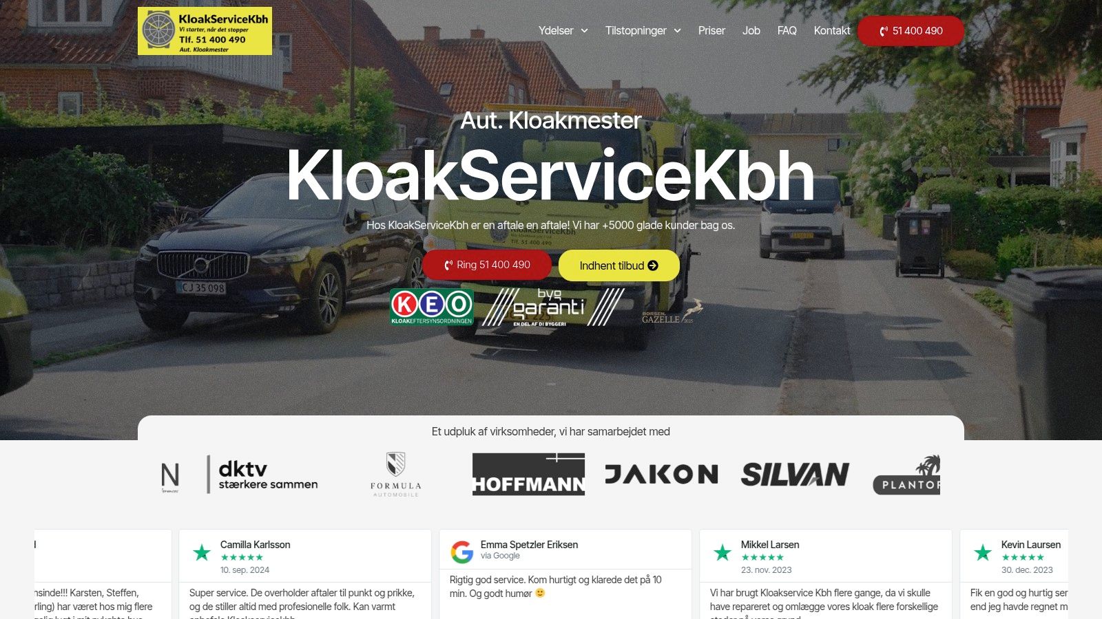Screenshot from https://kloakservicekbh.dk