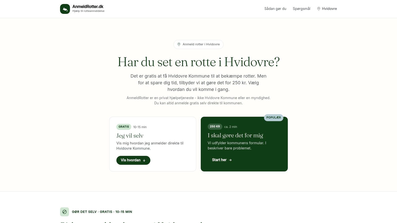 Screenshot from https://anmeldrotter.dk/hvidovre