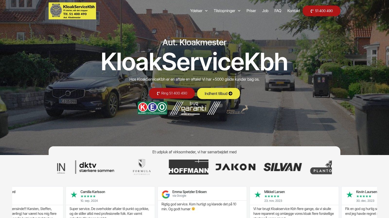 Screenshot from https://kloakservicekbh.dk